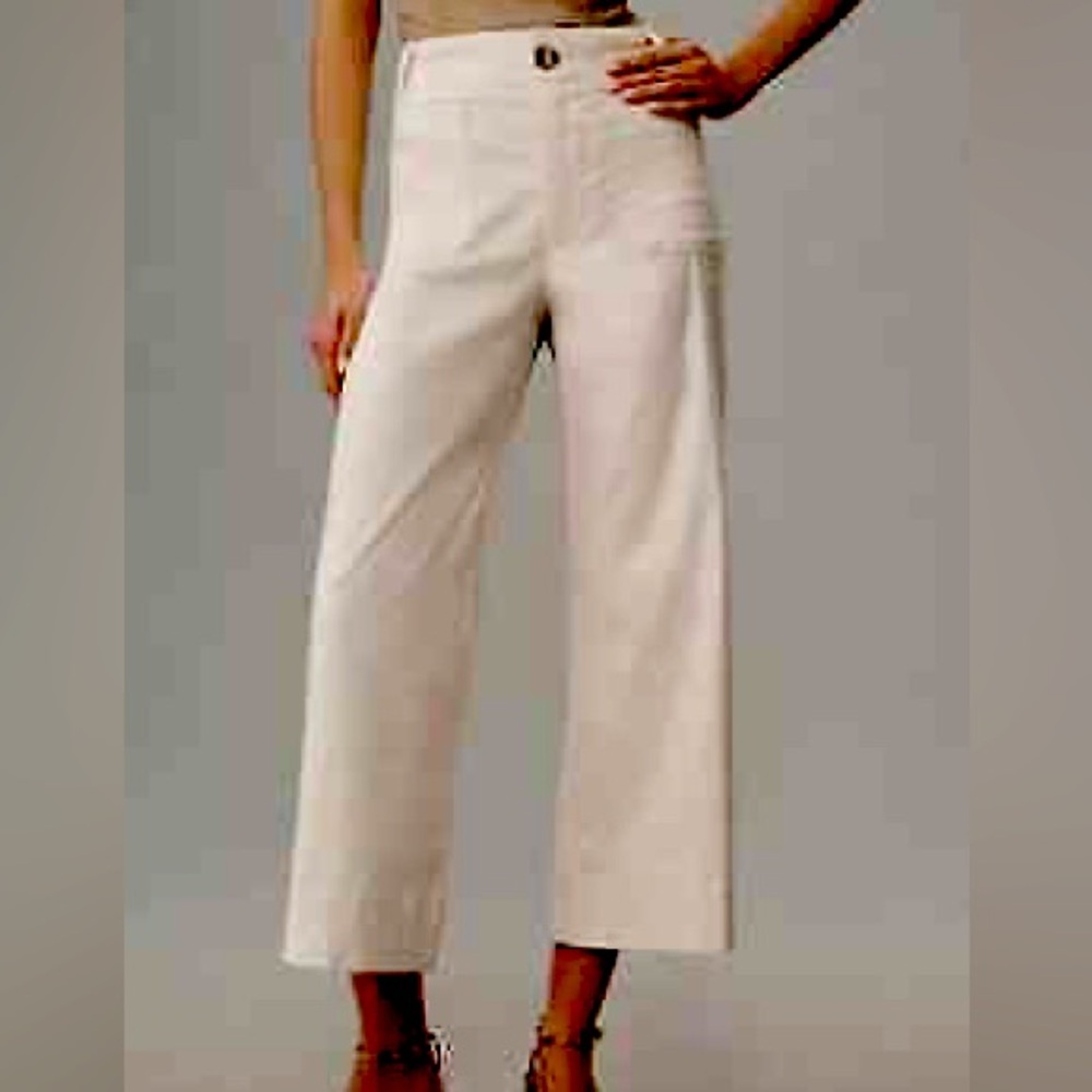 Maeve Colette Cropped Pants- Size 29
White Linen Edition